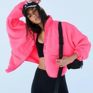 NWT Free people hit the slopes fleece jacket